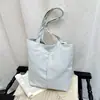 Bolsa tote transfronteiriça estilo minimalista casual para mulheres, primavera e outono, textura de cor sólida, moderna, versátil, estudante, para aula, ombro único, bolsa grande