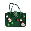 Bolsa de fieltro navideña, Caja de regalo Fruta de la Paz, Bolsa de dulces para niños, Recuerdo de jardín de infantes, Bolsa de regalo de mano al por mayor