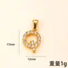 Pingente Único Cruzamento de Fronteiras Novo Joia de Aço Inoxidável Cravejada de Diamantes Colar com 26 Letras Fashionable High-End Acessórios de Joias DIY