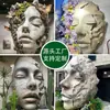 Escultura de Espuma Decorativa de Alto Relieve Diseño de Retrato de Boda Paisaje Artificial Adornos para Exteriores Accesorios de Instalación para Exposiciones