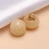 Botones de Resina con Patrón Imitación Jade Hongo Botón para Abrigo Cárdigan Botones Decorativos Retro Qipao Traje Tang Botones de Tallo Alto Cosidos a Mano