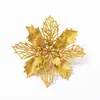 Set navideño, flores navideñas artificiales, decoraciones para fiestas navideñas, regalos navideños para árbol de Navidad, decoraciones de corona para el hogar