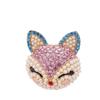 Nuevo zorro de perla cabeza colgante accesorios para joyería DIY accesorios creativos de diamante accesorios para salida de aire del coche venta al por mayor