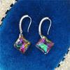 Aretes de gancho geométricos de cristal checo Aier Mosha 2023 con diamante suministro de comercio exterior entrega de una sola pieza