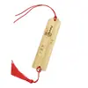Bambú Madera Cuerda Roja Borla Etiqueta Colgante Árbol Adornos Colgantes Templo Zona Escénica Logo de Deseo Escrito a Mano Tallado