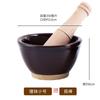Molinillo de ajo de gran tamaño, tazón de mortero de ajo, tambor de berenjena, plato de chile, plato de Hunan, molinillo de ajo, manual de gres
