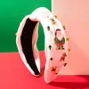 Diadema Heming con pedrería de color liso, accesorios de aleación de Papá Noel, renos, campanas, árbol de Navidad, accesorio para el cabello de Navidad
