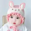 Chapéus de Lã Tricotados de Inverno e Outono Estilo Coreano Ins com Letras para Meninos e Meninas Chapéus Pulôver Quentes de Inverno para Bebês Tendência