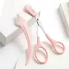 Kit Iniciante de Cortador de Sobrancelhas em Forma de Lua e Tesoura do Fabricante, Ferramenta Anti-Arranhões para Remoção de Pelos Finos e Barbear