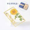 Metal bookmark criativo copywriting flor oco latão bookmark estudante estilo nacional cultural e criativo presente comemorativo atacado