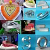Moldes para Dar Forma a Sashimi, Moldes de Hielo para Presentación de Mariscos, Moldes para emplatar Salmón y Abulón, Moldes para Presentación de Mariscos