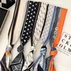 Novo Estilo Lenço Longo de Seda para Amarrar Alças de Bolsa, Fita, Fita Decorativa, Acessório Multifuncional para Camisas, Lenço Estreito de Pescoço, Cinto
