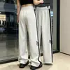 Pantalones de Chándal Anchos Casuales de Peso Pesado con Tres Rayas para Otoño/Invierno para Hombres y Adolescentes, Pantalones Deportivos Rectos Holgados y Sencillos
