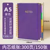 Planejador de Couro PU Transfronteiriço, Planejador Simples A5, Caderno Espiral com Elástico, Caderno de Couro Personalizado com Logo Personalizado