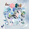 100 Folhas/Adesivos Infantis Culturais e Criativos de Animais Marinhos, Adesivos à Prova d'Água para Decoração DIY de Laptop Desktop Atacado