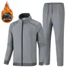 Roupa Esportiva Masculina para Meia-Idade e Idosos, Novo Conjunto Casual de Primavera para Homens, Roupa Esportiva de Algodão para Primavera e Outono, Conjunto de Duas Peças para Pai