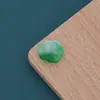 Imitación de Jade de Vidrio Verde Claro Verde Oscuro Colgante en Forma de Calabaza Jade Blanco Trébol de Cuatro Hojas Jade Amarillo Loto Collar Pulsera DIY Encanto
