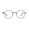 Nuevo Marco de Gafas para Miopía YSXY-006 de Titanio Puro, Forma Ovalada Irregular, Artístico Retro, Anti-luz Azul