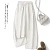 Foto Real de Pantalones Cónicos Retro Ajustados 2026 con Cintura Elástica de Cordón, Pantalones de Trabajo, Pantalones Largos Sueltos en Forma de Plátano