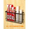 Estante de Almacenamiento para Refrigerador Absorción Magnética Lateral Almacenamiento y Colocación de Film Plástico Pared sin Perforaciones Trasera de Puerta Pegatina Magnética Lateral Montaje en Pared Estante Ajustable
