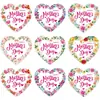 Etiquetas adhesivas para el Día de la Madre, pegatinas, sellado de empaque de regalo, pegatinas de corazón, pegatinas de bendición impresas, personalización DIY