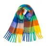 Fornecedor Atacadista de Cachecóis Xadrez Grossos de Falso Mohair para Inverno