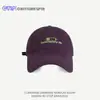Gorra de béisbol de algodón lavado de moda y versátil con bordado de letras para mujer con circunferencia de cabeza grande, hace que la cara parezca más pequeña, gorra de pico para hombre