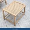 Conjunto de Três Peças de Mesa e Cadeiras para Exterior Pátio Terraço Mesa de Centro Cadeira de Vime Apartamento Pequeno Casa Varanda Lazer Mesa de Chá e Combinação de Cadeiras