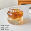 Copo de Café Nuvem Copo de Vidro Borossilicato Copo Espiral Menina Copo para Bebida Fria Chá com Leite Atacado