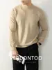 [Calefacción por Infrarrojo Lejano] Suéter Cálido de Lana de Oveja y Modal Anti-Pilling con Cuello Medio Alto para Ropa Interior de Otoño e Invierno para Hombre