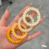 Gomas para el cabello de dopamina para niños, bandas de goma de alta elasticidad para que las niñas se aten coletas altas y moños, cuerdas para el cabello que no dañan el cabello, accesorios para el cabello