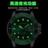Reloj Negro Verde Agua 1 Fantasma para Hombre Reloj Mecánico Automático de Marca Completa para Hombre Correa de Acero Negocio Resistente al Agua Cuarzo Reloj para Hombre