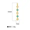 Collar con Colgante de Diseño de Nicho Transfronterizo Europeo y Americano de Alta Gama Creativo de Moda con Borlas en Forma de Corazón Mariposa Trébol Chapado en Cobre Dorado para Mujer