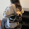 Bolso Retro Sencillo Tipo Bollo para Mujer, Estilo Nuevo, Sensación de Alta Gama, Bolso de Hombro Versátil con Cadena para Debajo del Brazo, Bolso de Mano de Gran Capacidad