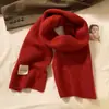 Bufanda Cálida de Lana Feel 2026 Protector de Cuello de Imitación Cachemir para Mujer Estilo Coreano Atmósfera Engrosado Temporada de Otoño e Invierno Polaina de Punto para el Cuello