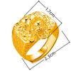 Anel Yihua Estilo Étnico Retrô Moeda de Cobre Prateada Pixiu Significado Auspicioso e Tesouro Anel Larga Pixiu Masculino Anel Aberto