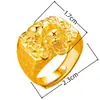 El Anillo de Pixiu de Moneda de Cobre de Moda de Kalemei Tiene un Significado Auspicioso y de Tesoro, Anillo Ancho de Pixiu para Hombre, Anillo Abierto