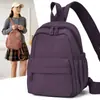 Mochila Versátil de Moda para Mujer 2026 Mochila Casual Simple de Doble Hombro Bolsa de Tela de Nylon Repelente al Agua