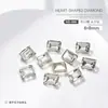Pedras de Strass para Nail Art Retângulo 6*8 Strass de Canto Reto Strass de Quatro Cantos Quadrado Strass Açucarado Fundo Pontiagudo Diamante Irregular Acessórios de Decoração para Unhas