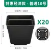 Maceta Cuadrada Negra Pequeña, Soporte para Macetas Multiusos, Cesta Organizadora, Bandeja para Cortar Hojas y Plantar Plántulas, Maceta para Plántulas, Caja de Almacenamiento y Organización para Invernadero