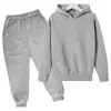 Conjunto de sudadera con capucha casual de moda de color sólido transfronterizo para niños, fabricante de comercio electrónico, dropshipping de una sola pieza para otoño e invierno transfronterizo