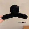 Pinza de Garra de Peluche para Mujer, Pinza Grande para el Cabello de Otoño e Invierno con un Toque de Lujo, Pinza de Tiburón Ins para Cabello Grueso, Pasador para Moño, Accesorio para el Cabello