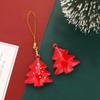 Campana de estrella de cinco puntas con pintura de color transfronterizo, campana creativa de hierro para árbol de Navidad con cuerda, accesorios de decoración navideña DIY