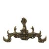 Porta-canetas de cobre antigo padrão tridimensional de corpo de dragão estudo Quatro Tesouros da escrita caneta pequena forma ornamentos presentes de feriado