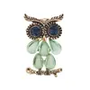 Broche Transfronterizo Ecológico para Mujer, Broche de Búho Vintage de Moda y Alta Gama, Pin Versátil para Accesorios de Ropa