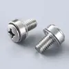 Clip de Tornillo para Gabinete de Acero Inoxidable 304 Tuerca Corona Hebilla Tornillo Intercambio Red de Gabinete Servidor M5M6