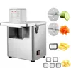 Máquina de Cubetar Aço Inoxidável Transfronteiriça, Cortador de Legumes Comercial, Máquina de Fatiar e Ralar para Legumes e Frutas, Picador de Legumes Multifuncional