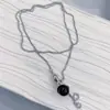 Nuevo Collar con Colgante de Calabaza de Cristal Otoño e Invierno para Mujer Joyería Accesorios de Nicho de Lujo Ligero Nueva Cadena para Suéter
