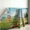 Papel pintado autoadhesivo lindo de dibujos animados, pegatinas de pared impermeables, papel pintado para el hogar, pegatinas decorativas para pared de fondo de habitación infantil, dormitorio