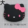 Nuevos Accesorios de Goma Suave Cabeza de Gato Negro Kt para Funda de Teléfono DIY, Taza de Agua, Imán para Nevera, Hebilla de Zapato, Decoración de Caja de Almacenamiento